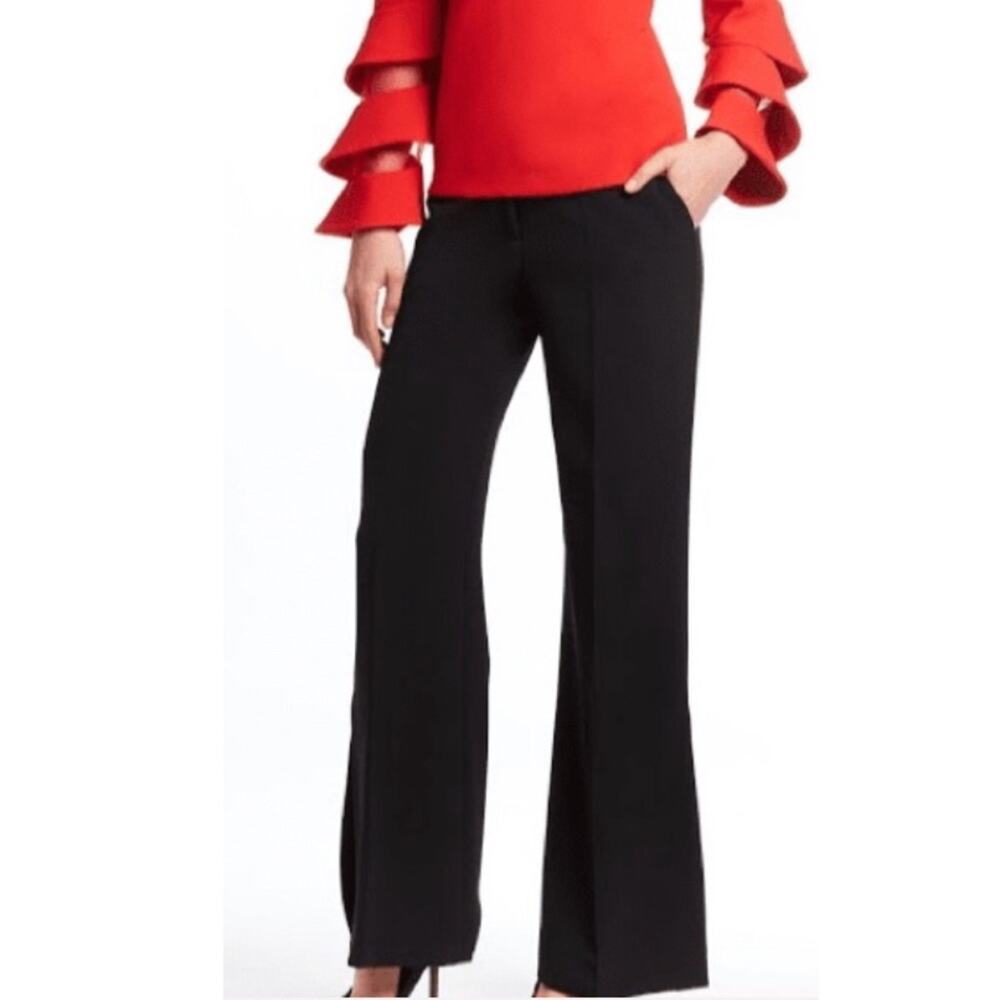Alberto Makali Black Side Split Pants Size 8